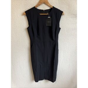 J‎ Crew Petite new Resume dress in Italian wool blend 4 Petite Black